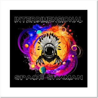 INTERDIMENSIONAL SPACE SHAMAN-COLOR Posters and Art